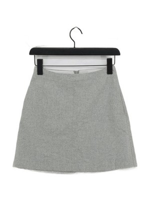 Wilfred Damen Minirock UK 4 Grau Wolle