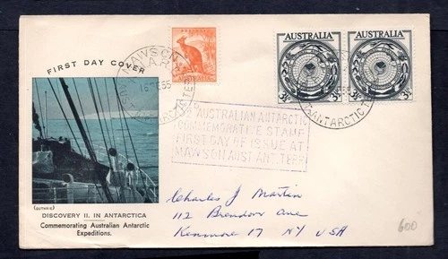 Australia - 1955 Antarctic Expeditions Mawson Island First Day Cover