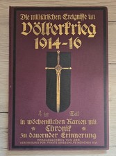 1914 1916 The Military Events in the Nations War 4 Part No 91-120 Antique