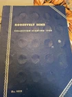 1946-1964 Silver Roosevelt Dime Starter Collection 40 Coins, Plus Whitman Book