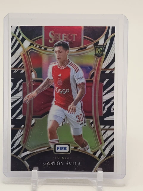 GASTON ÁVILA 2023-24 SELECT FIFA MEZZANINE ROOKIE ZEBRA PRIZM /25 #152 Q1816