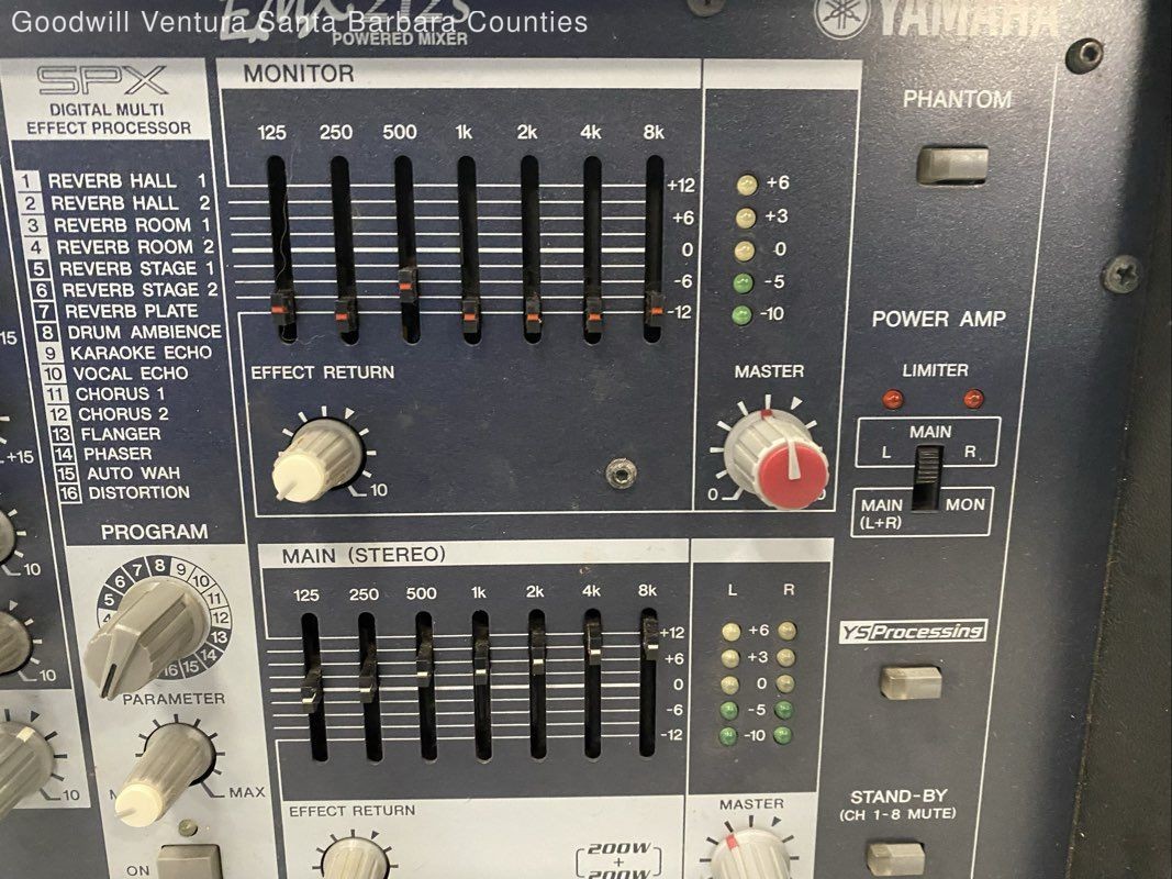 Yamaha EMX212s Powered Mixer - Parts or Repair | eBay