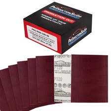 320 Grit 1/4 Sandings, Box of 30 - Hook & Loop Sandpaper, Fine-Cut Abrasive