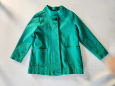 Gymboree Swing Coat Girls Size 5-6 Green Mid-Length Formal Lined
