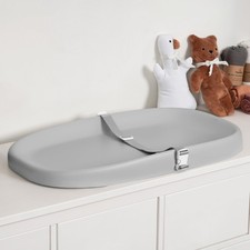 Papablic Wipeable Baby Changing Pad with Removable Safety Strap, Easy to Cle...