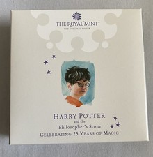 2022 UK Harry Potter Silver Proof Coin 1oz Royal Mint With COA & Receipt