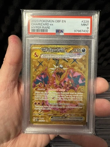 Charizard ex 228/197 SV03: Obsidian Flames Holo PSA 9