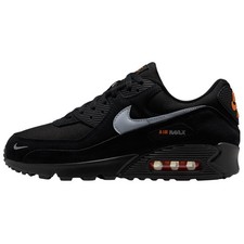 Nike Air Max 90 Black Metallic Cool Grey Orange for Sale