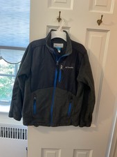 Boys Columbia Fleece, Gray And Black, Size M 10-12