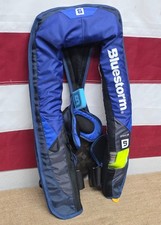 Bluestorm Navy Blue Atmos 40 Inflatable AUTOMATIC Life Jacket USCG Type 2 PFD