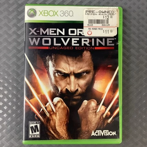 X-Men Origins: Wolverine Uncaged Edition (Xbox 360) No Manual! Clean Disc Tested