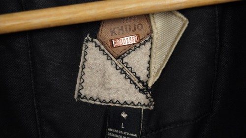 KHUJO TASSILO Men's Parka Jacket Size L Hooded Grey Cotton Full Zip s12752 - Picture 6 of 7