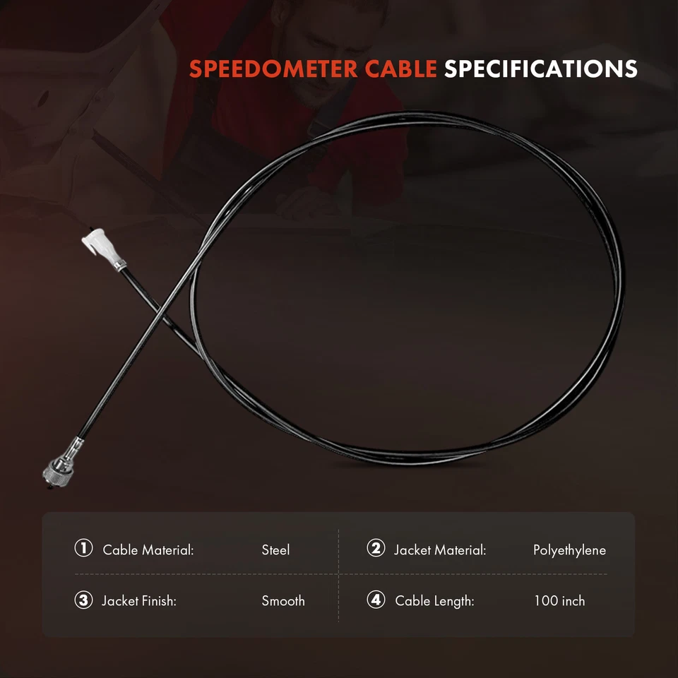 100 inch Speedometer Cable for Dodge B200 D100 W100 Pickup Ramcharger Fargo AMC - Image 3 of 4
