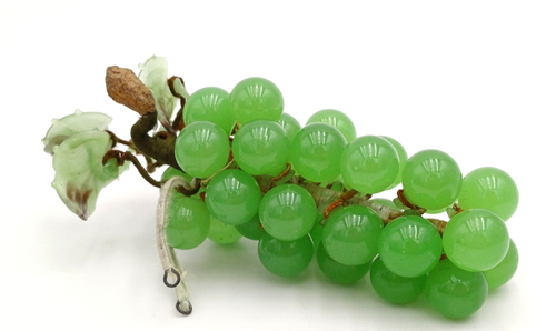 GRAPPOLO D'UVA IN PIETRA DURA - VINTAGE '60 - Foto 1 di 7