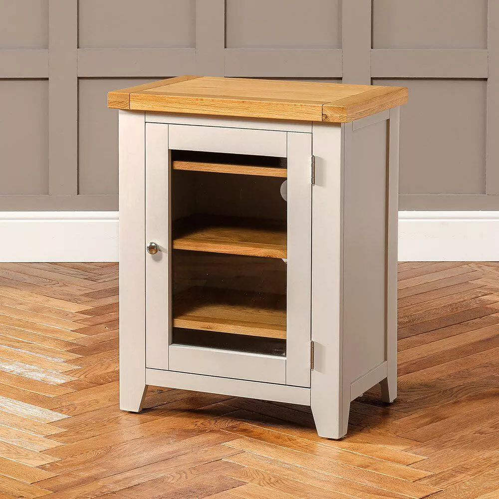 Oak hi fi cabinets with glass doors discount