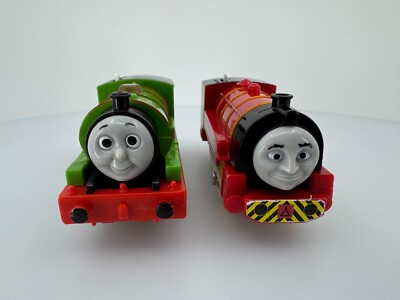 Thomas And Friends Trackmaster 2009 Percy And Victor Motorized Train Engines