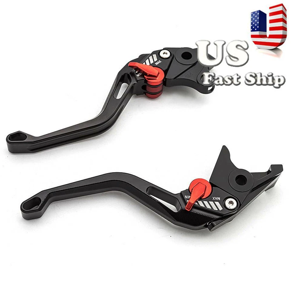 For Yamaha YZF R6 2005-2016 2015 14 USA Stock Sandblast 3D Short Rhombus Levers - Image 3 of 4
