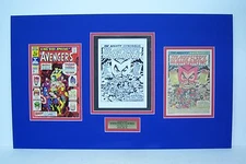 Production Art Splash Page AVENGERS Annual #1 DON HECK, w/published cover & page