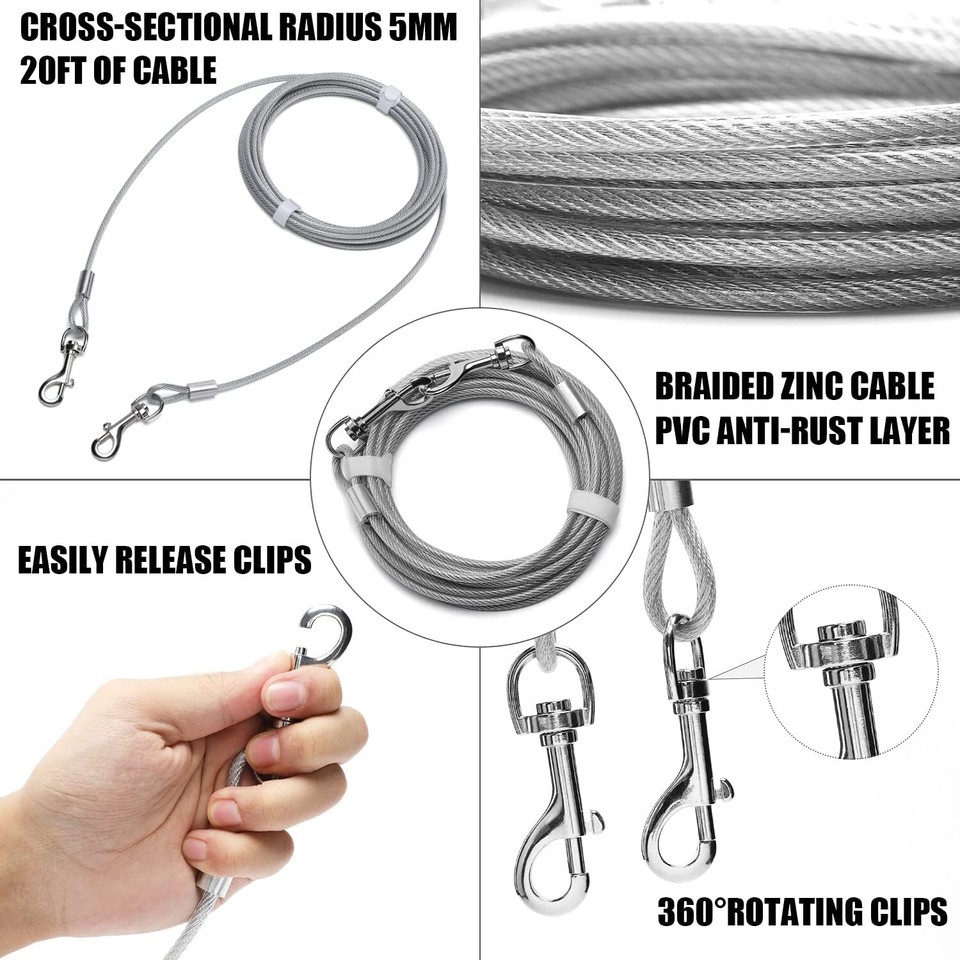 360° Swivel Dog Tie Out Stake Dog Anchor, Heavy Duty Yard Stake Rust