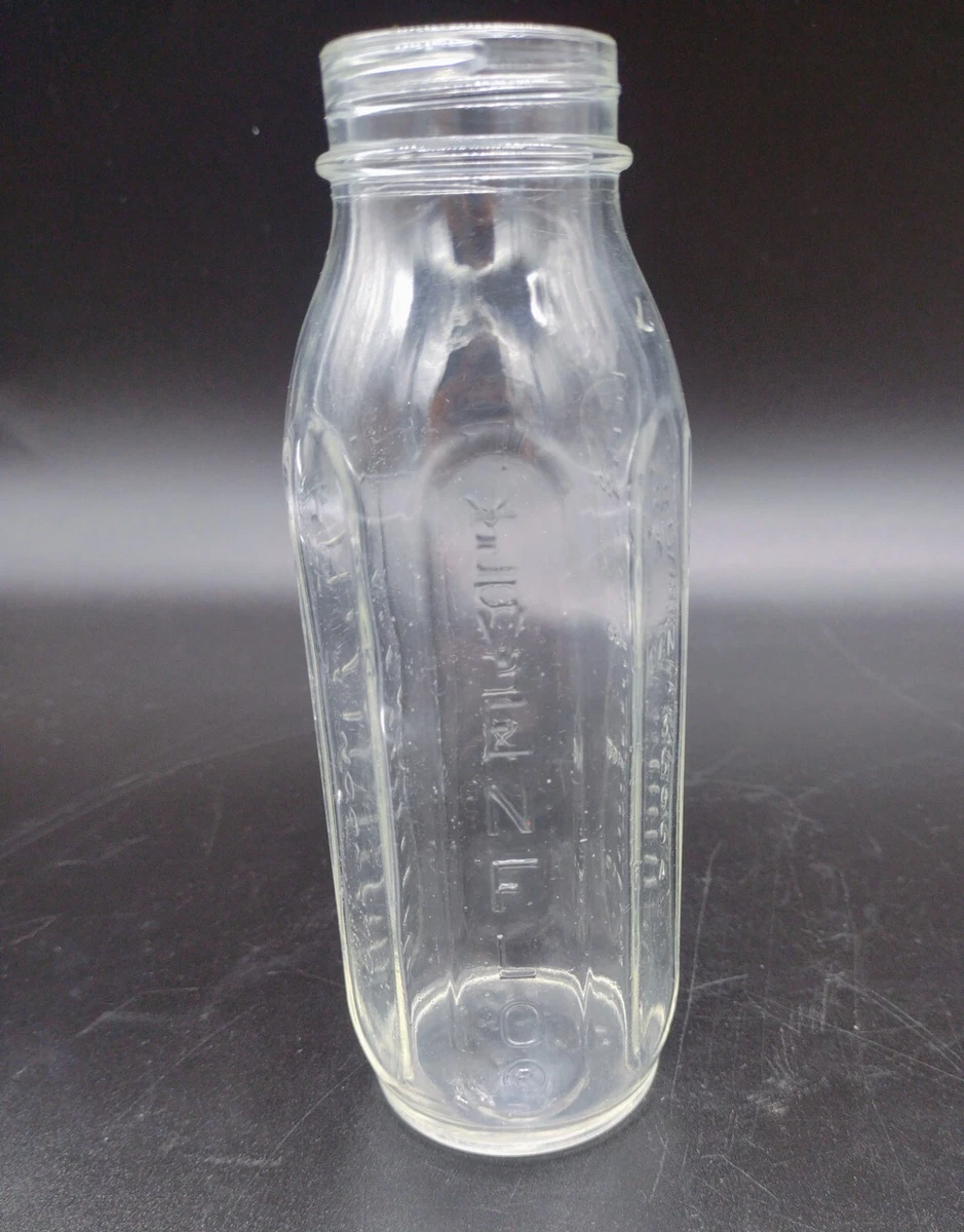 Vintage Pyrex Made For Evenflo 68 Pyramid Clear Glass Baby Bottles 8 oz NoCaps