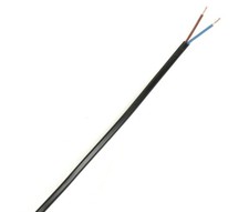Lighting Cable Twin Flat Oval Flex 2192Y 2-Core 0.5mm² cut lengths Black White