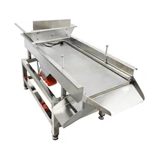 Stainless Steel Electric Sieve Linear Vibrating Screen 2mm Single Layer Sifer