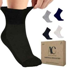3-12Pairs Diabetic Ankle Socks Men  Women Circulatory Health Quarter 9-11 10-13