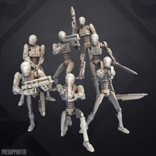Commando Drones (7) - SKULLFORGE | Legion compatible Imperial Assault 3D printed