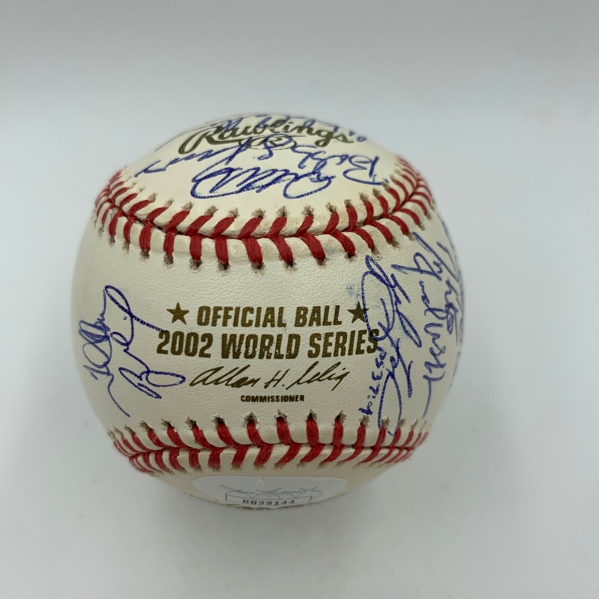 2002 Anaheim Angels World Series Champs Team Signed W.S.