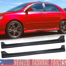 For 2003 04 05 2006 2007 2008 Toyota Corolla S Style Add-on Side Skirts Body Kit For 2003 04 05 2006 2007 2008 Toyota Corolla S Style Add-on Side Skirts Body Kit