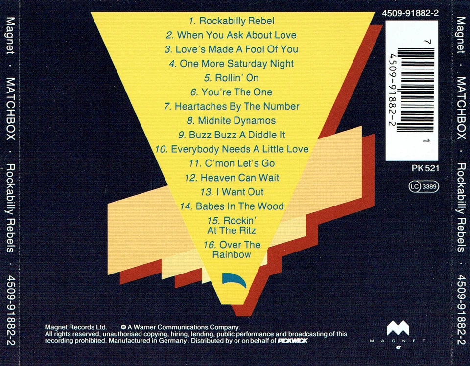 (CD) Matchbox - Rockabilly Rebels - Midnite Dynamos, Buzz Buzz A Diddle It, u.a. - Bild 2 von 2