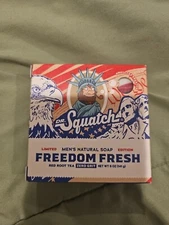 New! Dr. Squatch FREEDOM FRESH Natural Soap Bar 5oz Limited Edition