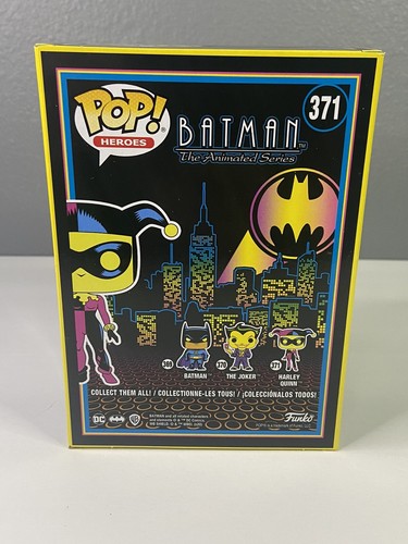 Funko Pop Batman Harley Quinn Black Light Glow Hot Topic Exclusive Rare DC 371 - Picture 3 of 6