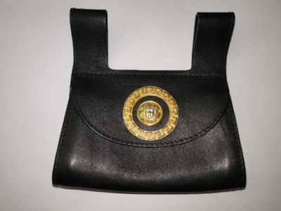 Brand new GIANNI VERSACE Medusa Leather Pochette Pouch (W5.1×H3.5 