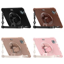 Ripple Shockproof Silicone Hand Strap Stand Case Cover for iPad Air 11" M2 M3