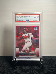 2023 Bowman Chrome Sapphire Red Refractor #18 Jordan Walker 2/5 RC