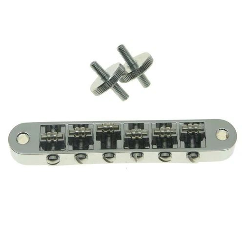 *NEW Roller Saddle BRIDGE M4 Threaded Post for Gibson TuneOMatic Les Paul Chrome