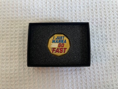 Lamb Crafted Go Fast Ball Marker Brass Ricky Bobby If You Ain't First Last