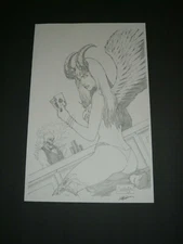 Original Pencil Commission Art -  Angelus by Jordan Gundersen 11x17 Aspen Artist