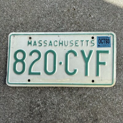 Original US Auto Kennzeichen Nummernschild USA   Massachusetts 