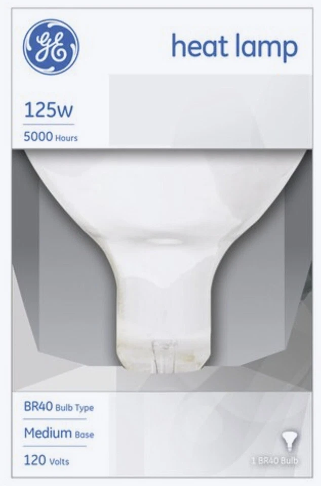 GE 48069 125 Watt R40 Infrared Heat Reflector Light Bulb Lamp - Pack of 6 - Image 3 of 3