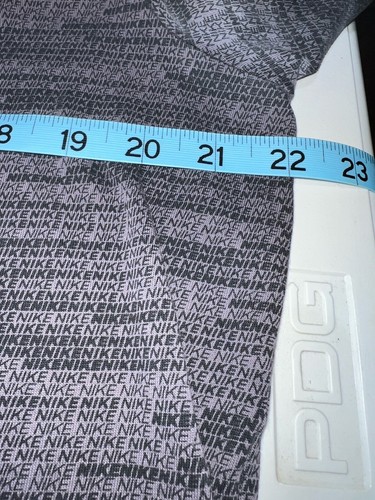 NIKE Athletic Cut Tee The Nike Tee Size XL Dri-Fit Grey Short Sleeve Logo Print - Picture 9 of 10