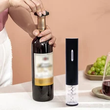 Electric Wine Opener Automatic Wine Bottle Corkscrew Opener with Foil Cutter