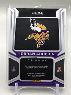 2023 Panini Certified New Generation Mirror JORDAN ADDISON