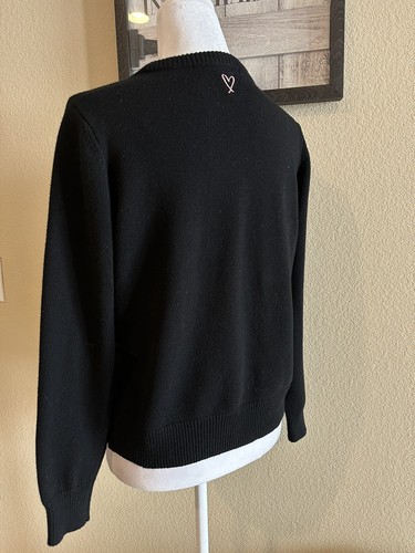 Victoria’s Secret Women’s Black “Tease” Pullover Sweater - Size M - Picture 3 of 8