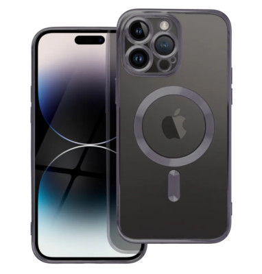 FÜR APPLE IPHONE 15 PRO - ELECTRO MagSafe Kompatibel Case Etui Hülle SCHWARZ