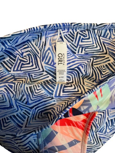 Athleta Girl Reversible Palm Oasis Bikini Swim Bottoms NWT Size L - Picture 5 of 6