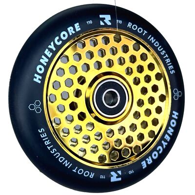 Root Industries Honeycore Stunt-Scooter Rolle110mm Gold / Pu Schwarz