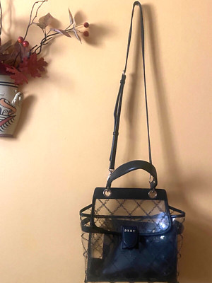DKNY Elissa flap clear shoulder bag