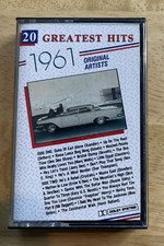 1961 20 Greatest Hits Cassette Tape 1987